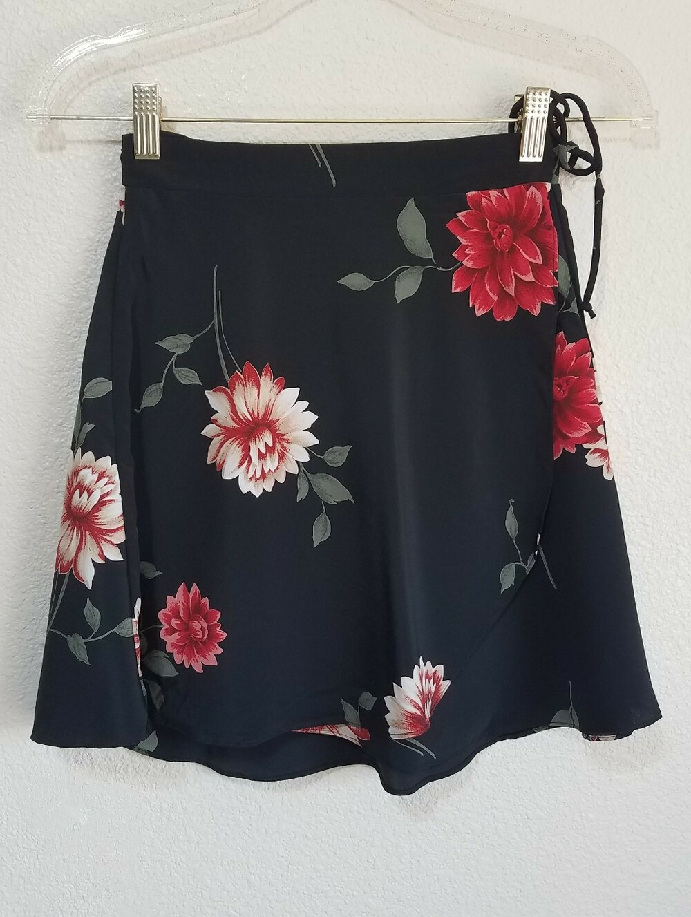 Cindy Floral Mini Wrap Skirt